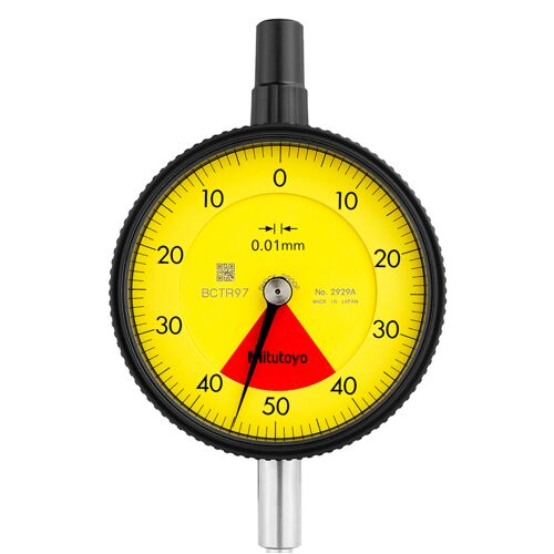 Úchylkoměr číselníkový analogový s očkem 0,8/0,01mm, ISO, jednootáčkový (MITU-2929A)
