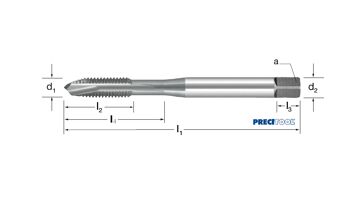 Závitník strojní DIN 376/B, 135035 M18 6G HSSE-V3/vaporizovaný, Inox