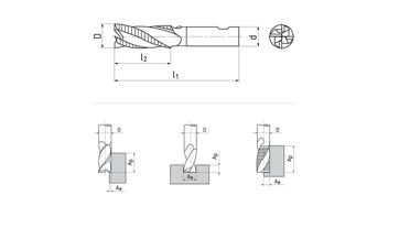 Fréza válcová čelní 16x63x123, Z4, DIN 844L, HSSCo8 ,HR (1)