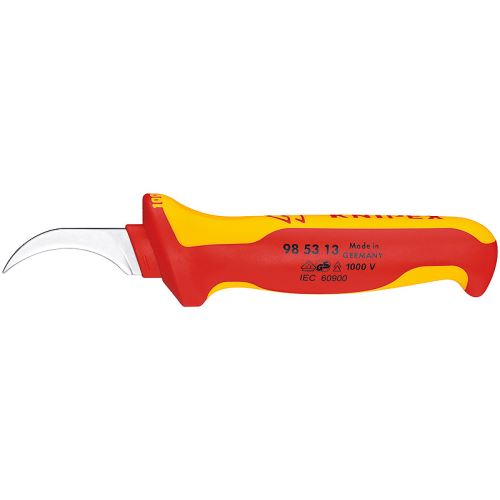 Nůž na odstraňování izolace 180 mm, izolované 1000 V, Knipex 985313
