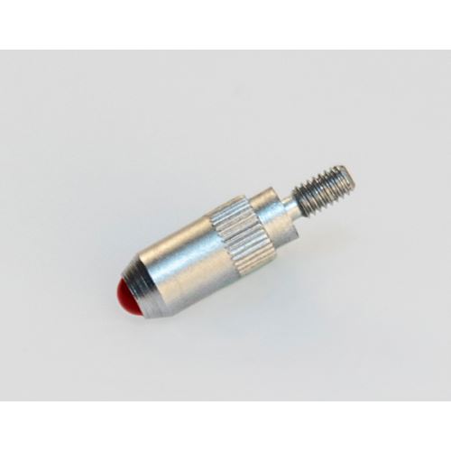 Dotek měřicí kuličkový M2,5 x 0,45/20mm rubínový, pro úchylkoměry (MITU-137392)