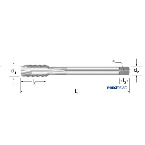 Závitník strojní DIN 374/B, 133205 M20x1,00 6H HSSE-V3