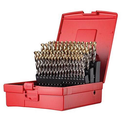 Sada vrtáků HSS DIN 338 6,0-10,0mm, 41dílná, TiN, Dormer, A095203