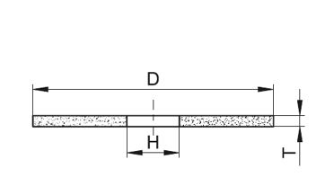 Řezný kotouč T41N 125x1x20mm A 60 O5 B43 (1)