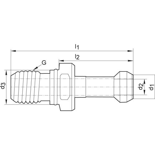 Utahovací čep JISB6339 BT40 45° vnitřní chlazení FORMAT