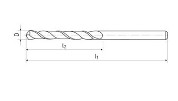 Vrták s válcovou stopkou, 13x151/101  DIN 338, HSSCo8 (1)