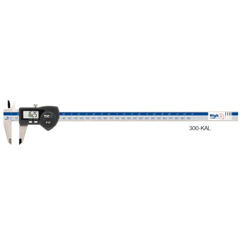 Posuvné měřítko digitální 0-300/0,01mm IP67, HighQ, vč. kalibrace, 301711 300-KAL