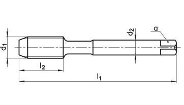 Závitník strojní s přímou drážkou DIN 374/C M16x1,5 HSSE 6H (3000) (1)