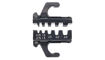 Lisovací profil pro izolované i neizolované koncové dutinky, Knipex 973908 Lisovací profil pro izolované i neizolované koncové dutinky, Knipex 973908