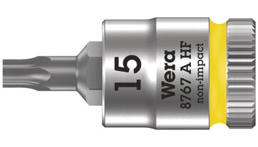 Šroubováková hlavice s přidržovací funkcí 1/4" T15x28 mm Wera 003363 Šroubováková hlavice s přidržovací funkcí 1/4" T15x28 mm Wera 003363