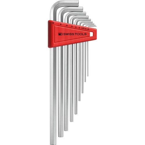 Sada imbusových klíčů 9 ks 1,5-10mm dlouhé PB Swiss Tools, PB 211.H-10