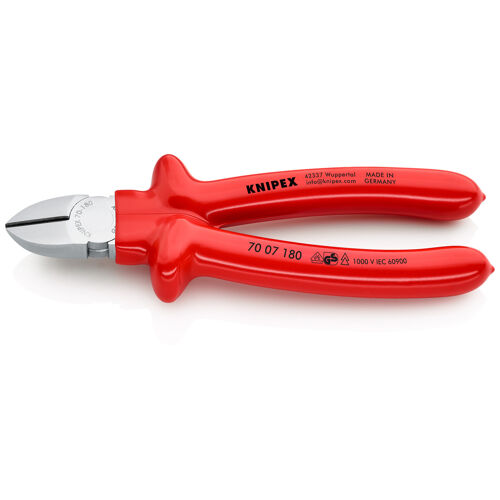 Kleště boční štípací 180 mm, izolované 1000 V, Knipex 7007180