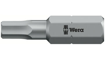 Bit tvrdý typ 1/4" DIN3126C6,3 vnitřní 6-hran, 4x25mm Wera 056320 Bit tvrdý typ 1/4" DIN3126C6,3 vnitřní 6-hran, 4x25mm Wera 056320