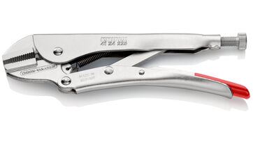 Kleště samosvorné, rovné čelisti pro plochý materiál 225 mm, Knipex 4124225 (1)