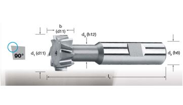 Fréza pro drážky T DIN 851 N, 169311 21x9 HSS-Co