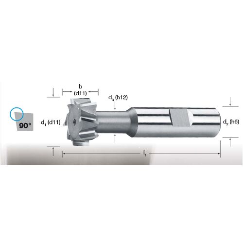 Fréza pro drážky T DIN 851 N, 169311 25x11 HSS-Co