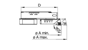 Upínací jednotka VBD pro CC.. 09T3.., A= 47,75- 88,1mm, vnitř.chl. SWISS BORE, 239040 0004 (1)