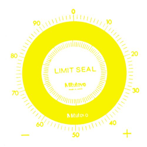 Značka pro mezní hodnoty (žlutá) 2, průměr 55,6mm, 10kusů (MITU-136422)