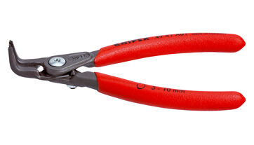 Kleště precizní pro pojistné kroužky, pro hřídele 3-10 mm, zahnuté hroty, Knipex 4941A01