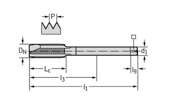 Strojní závitník HSS-E P233509-EGUNF1/2 (1)