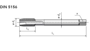 Závitník strojní s lamačem DIN 5156/B G3/8´´x19 ISO 5969 HSSE/TiCN, A18 S TiCN (1)
