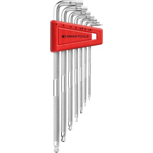 Sada inbusové klíče Sada v plast.držáku 7 ksg 1,5-6mm SAFETY Kul.hlava PB Swiss Tools