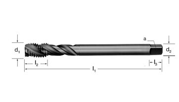 Závitník strojní DIN 371/C, šroubovice 35°, 135670 M4X0,5 6H HSS-Co/OX, Inox Závitník strojní DIN 371/C, šroubovice 35°, 135670 M4X0,5 6H HSS-Co/OX, Inox