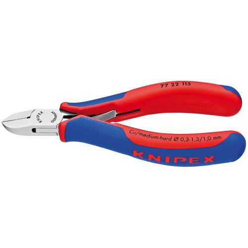 Kleště boční štípací pro elektroniku 130 mm, kulaté čelisti, Knipex 7722130