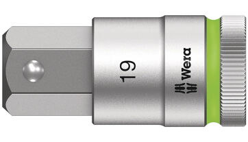 Šroubováková hlavice 1/2", vnitřní šestihran s přidržovací funkcí, 19x60 mm Wera 003829 Šroubováková hlavice 1/2", vnitřní šestihran s přidržovací funkcí, 19x60 mm Wera 003829