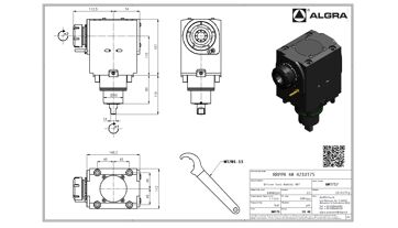 Poháněný nástroj radiální 90° ER40 BMT75 Tenon (1)