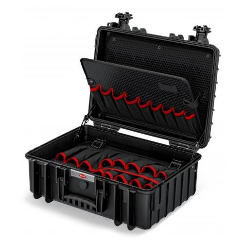 Robustní kufr na nářadí se základním nářadím pro elektromontéry, 24-dílná, Knipex 002134HL