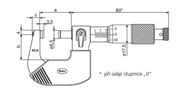 Třmenový mikrometr Micromar 40 A Tovární norma 1-2" Dělení stupnice inch: .0001'' (1)