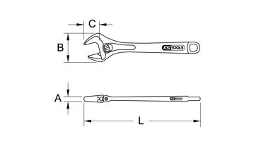 Stavitelný klíč BERYLLIUMplus, 380 mm (1)