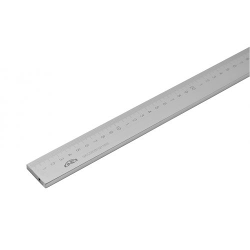 Měřítko ocelové ploché s vertikální stupnicí- nerezová ocel, tř.př.2, 1000mm (1027-07-100)