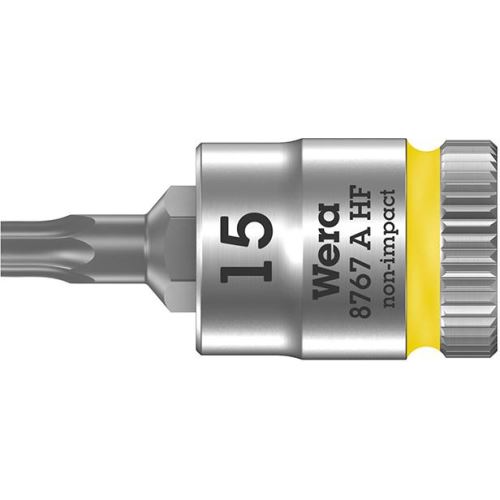 1/4´´ Hlavice zástrčná TX15, přidržovací funkce, 8767 A HF TORX®,WERA,003363