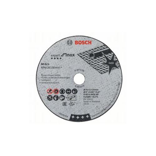Rozbrušovací kotouč Expert for Inox A 60 R INOX BF; 76 mm; 1 mm; 10 mm