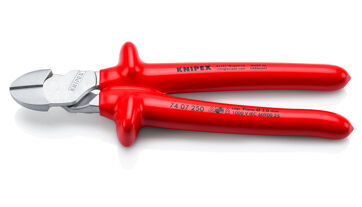 Kleště silové boční štípací 250 mm, izolované 1000 V, Knipex 7407250 Kleště silové boční štípací 250 mm, izolované 1000 V, Knipex 7407250