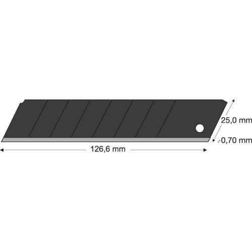 Odlam.čepel černá 25mm 10 ks./balení LUTZ BLADES