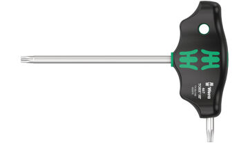 Šroubovák s T rukojetí T25x100mm přídržná funkce a bočním pohonem Wera 023375