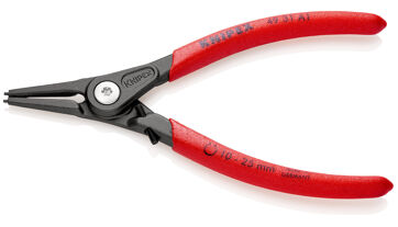 Kleště precizní na pojistné kroužky, pro hřídele 10-25 mm, rovné hroty, Knipex 4931A1