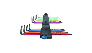 Sada inbusových klíčů, dlouhých, 9 ks T8-T40 s přidržovací funkcí Color Wera 024470 (1)