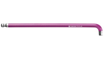 Úhlový šroubovák 90+100 st.,kr.Rainbow 8mm kul.hlava PB Swiss Tools, PB 2222.L 8 PU