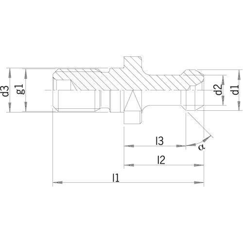 Utahovací čep JISB6339 BT30 45° HAIMER 88.601.30